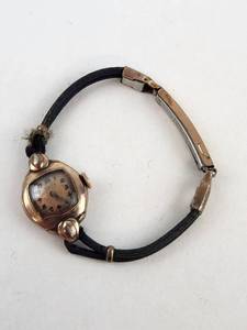 lot 135 image: Vintage Gruen Veri Thin Ladies Wrist Watch 10K Gold Filled