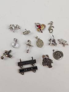 lot 272 image: Lot of Assorted Metal Charms and Pendants Vintage to Now