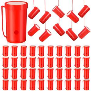 lot 1902 image: Jenaai 50 Pcs Mini Air Horns 3 Inch Noisemakers for Sporting Events, Red - Retail $372