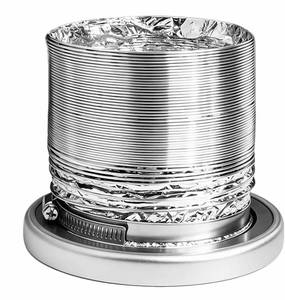 lot 1919 image: Magnetic Dryer Vent Connector, DV180 Airtight Seal Dryer Vent Kit, Quick Connection, Strong Magnet, Self-Alignment Design, Magnetic Dryer Vent Connector Kit Including A 3.3ft 4 Duct and Two Clamps - Retail $1