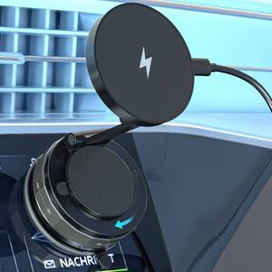 lot 1922 image: 15W Magnetic Wireless Car Charger ,Mag Safe Car Mount Charger Fast Magnet iPhone Charging 360°Adjustable Phone Holder with Stronger Magnetic & Suction Car Phone Mount for iPhone 17 Pro Max 16 15 14 13 - Retail $10