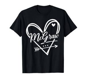 lot 1979 image: PINK, NOT BLACK MEDIUM Vintage McGraw Heart Apparel for Men Women Kid Boy Girl T-Shirt - Retail $20
