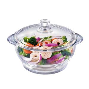 lot 2021 image: EliteVibe Glass Microwave Steamer, 2.6 Qt Veggie Steamer - Retail $1,403
