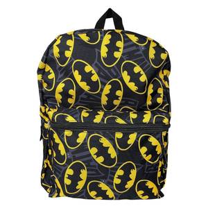 lot 2039 image: Fast Forward Batman 16 Inches Backpack All Over Print - Retail $35