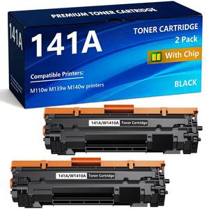 lot 2052 image: APRONE 141A Black Toner Cartridges 2-Pack with Chip - Retail $33