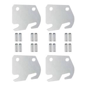 lot 2067 image: Bed Rail Hooks for Wooden Bed Frame Bracket, Bed Frame Hardware Plates - Retail $10
