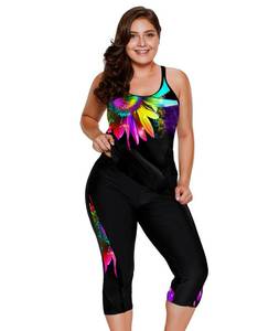 lot 2095 image: LALAGEN Women Plus Size Tankini Swimsuits Rash Guard Two Piece Bathing Suit 2XL - Retail $40