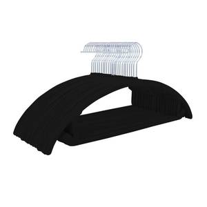 lot 2098 image: MIZGI Velvet Hangers 50 Pack, Patented Rounded Shoulder Sweater Hangers - Retail $33
