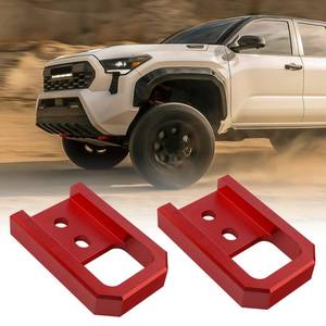 lot 2120 image: TECHPICCO Tow Hooks for Tacoma 2024-20264RunnerLand Cruiser 250 Red - Retail $40