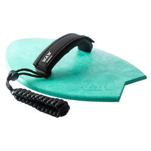 lot 2131 image: WAW Badfish Bodysurfing Handplane, Handboard, Body Surf Plane, Hand Surfer, Hand Paddle, Recycled Ocean Plastics - Retail $927