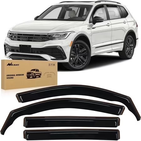 lot 1129 image: $56 Nilight Tiguan Vent Window Visors 2018-2024 (5-Seat) Rain Guards, 4PCS