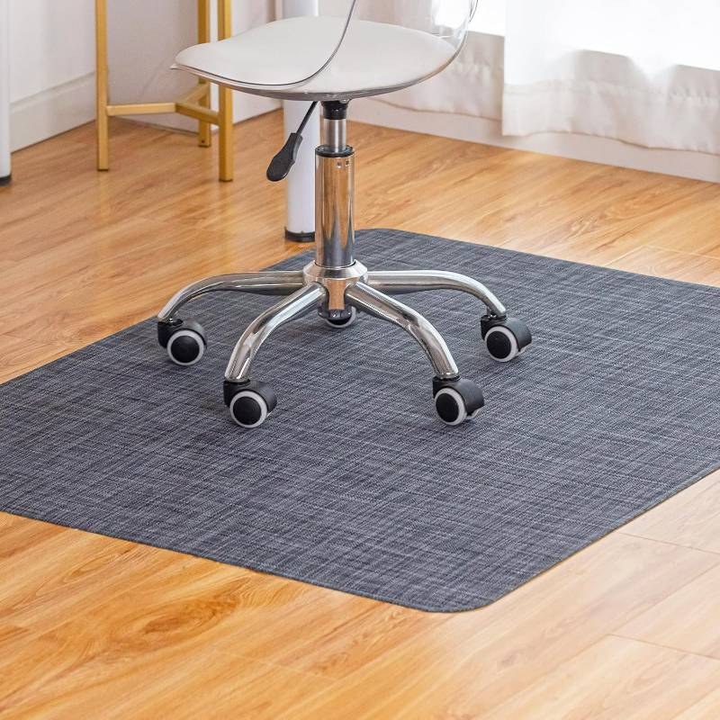 lot 1475 image: Baroyal Office Chair Mat for Hardwood Floor 36 x 48 in, Non-Slip PVC