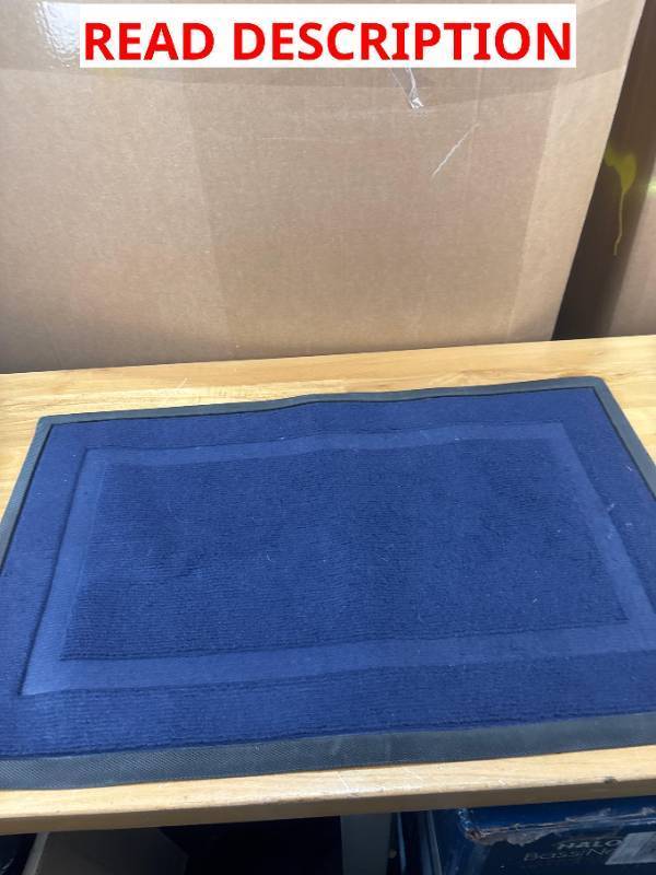 lot 1567 image: 31x20 rubber backed mat - NAVY