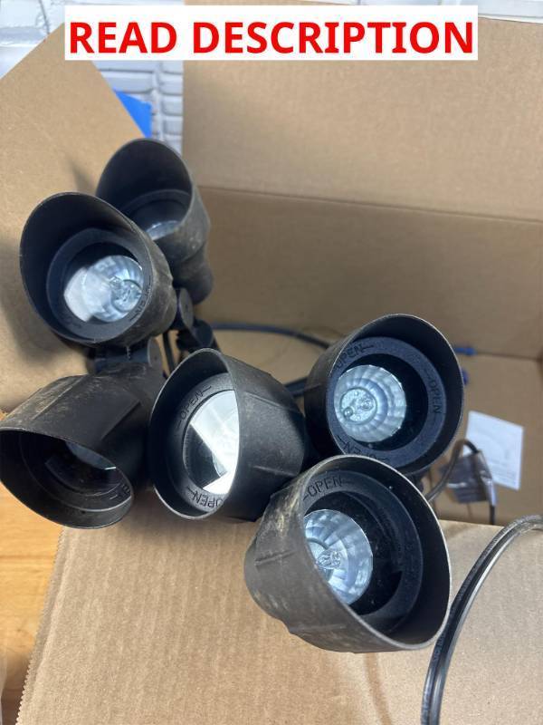 lot 2323 image: 6pk Sunvie 12W low voltage outdoor lights - UNTESTED