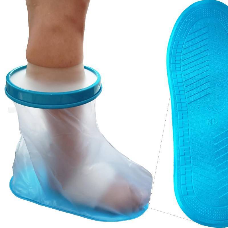 lot 2333 image: Tideshake Non-Slip Waterproof Foot Cast Cover for Showering, Reusable