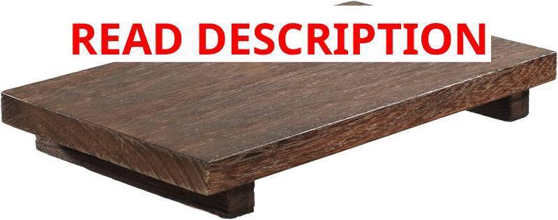 lot 2349 image: Wood Riser Pedestal Stand, 12 x 7 Wood Riser for Kitchen Counter