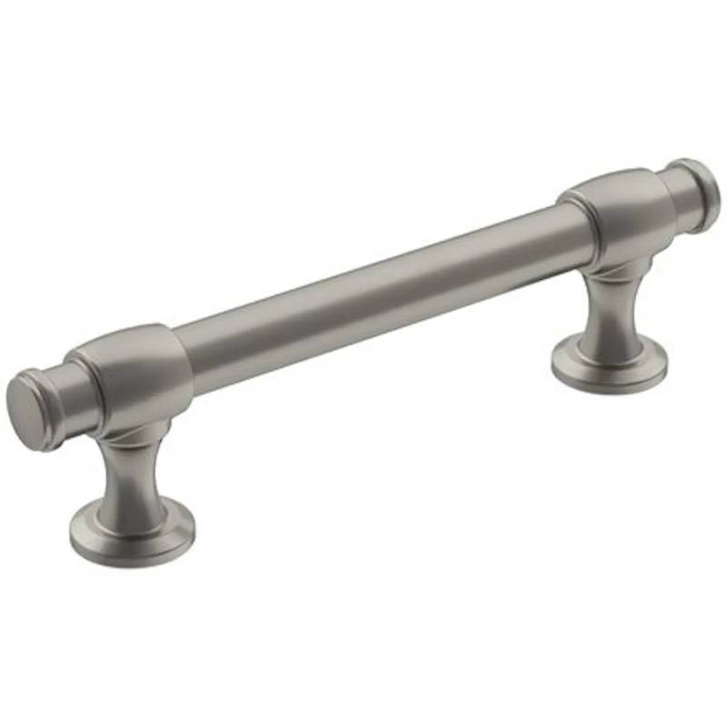 lot 2448 image: Amerock Winsome Traditional Rectangle Cabinet Pull 3-34 in. Satin Nickel