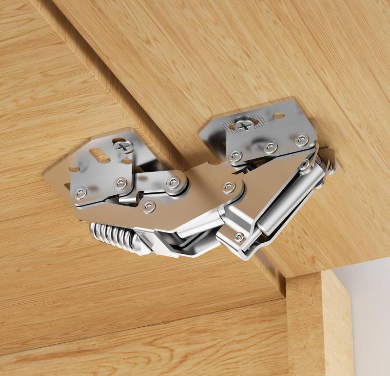 lot 66774 image: Chibery 2 Pack 90  RV Cabinet Hinges, Heavy Duty Surface Mount Soft Close Accessories, Face Frame & Frameless, Self Closing, No Pre-Drilled Cup Hole for Cabinets, Camper Van, Trailer, Vehicle-Mounted