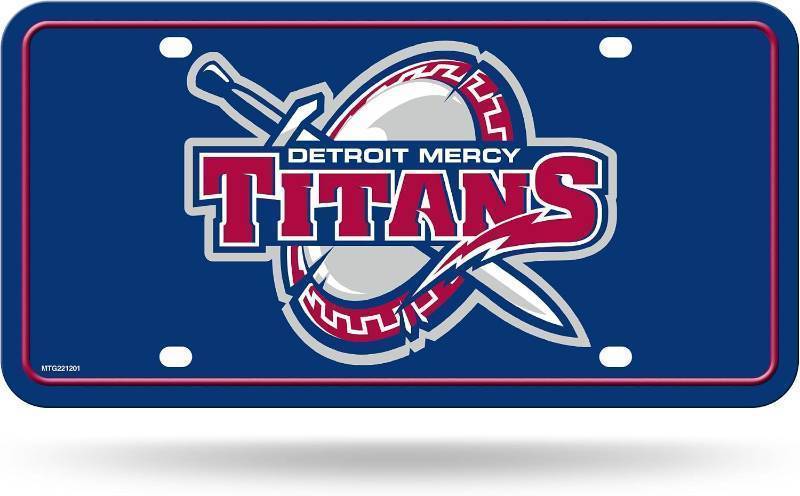 lot 66844 image: Rico Industries NCAA Detroit Mercy Titans Metal Auto Tag 6 x 12 - Great for TruckCarSUV