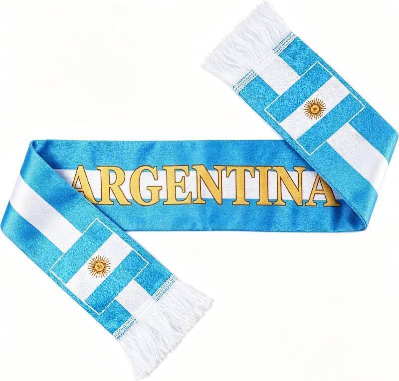lot 66845 image: Standard Scarf For World Cup 2026 HD Printing Druable Skin Friendly  USA Soccer Scarf For 4th of July Accessories