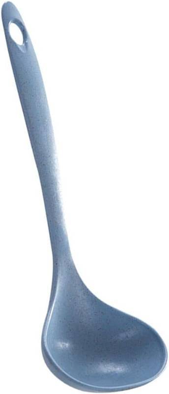 lot 67999 image: PRETYZOOM Wheat Straw Soup Spoon Long Handle Soup Spoon Ladle 9.25 in Porridge with Round Deep Head Hanging Hole Heat-Resistant Design for Home Kitchen Restaurants