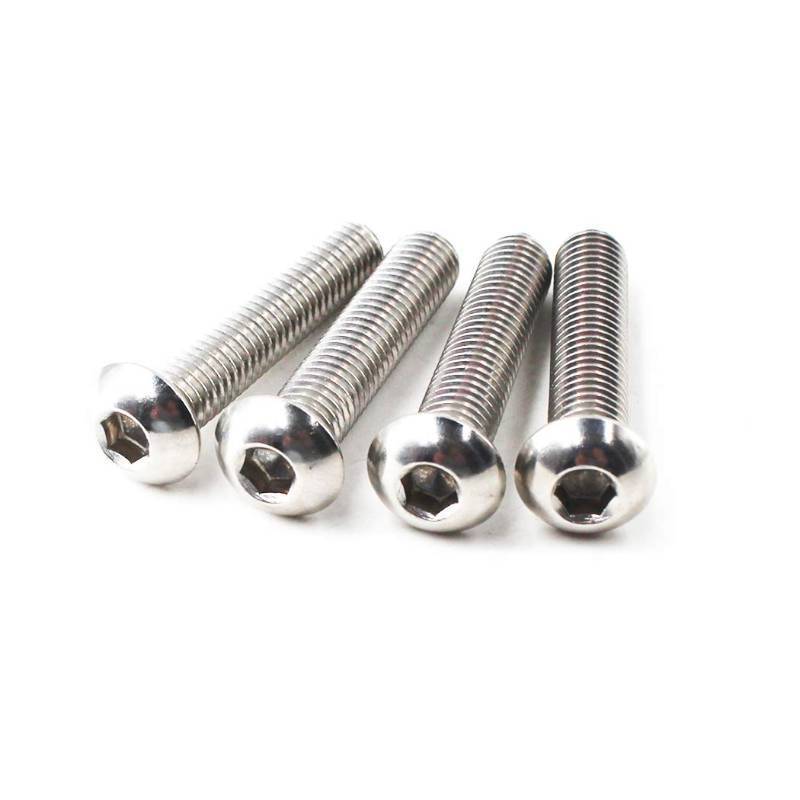 lot 68000 image: M4x20 Button Head Hex Socket Drive Screws 304 Stainless Steel Button Head Cap Screws (Pack of 100)