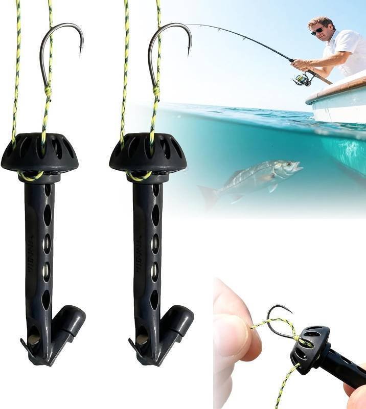 lot 68153 image: KEHOO 2PCS Fly Fishing Magnetic Fly Threader, Fishing Accessory to Easily Rig Small Flies & Tippet on Water, Make Fly Tying Simpler, Works with Most Hooks, tippets, and Fly Styles