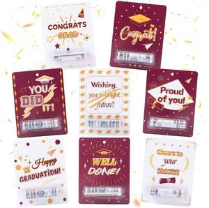 lot 68298 image: 3.9 inches � 5.1 inches 8 Sets Graduation Money Holder for Cash Gift, Class of 2026 Money Holder Cash Gift Cards, Graduation Favors Ideas for College High School Congrats Grad Party Gifts (Red)
