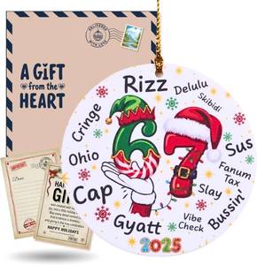 lot 68351 image: 67 Meme Santa Teen Slang Christmas Ornament