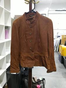 lot 983 image: a.n.a  New Approach Brown Button-Front Jacket Size Large