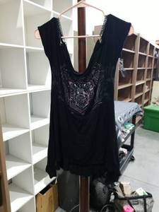 lot 1000 image: Harley-Davidson Womens Black Tank Top with Embellished Graphic Size L