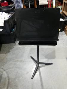 lot 1007 image: Wenger Music Stand Black Folding Desk with Tripod Base