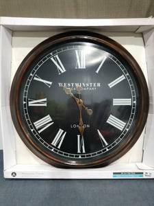 lot 1008 image: Westminster Clock Company 24 inch Wall Clock London