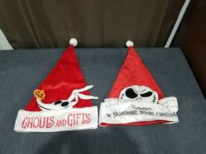 lot 1041 image: The Nightmare Before Christmas Santa Hat Set 2 Piece