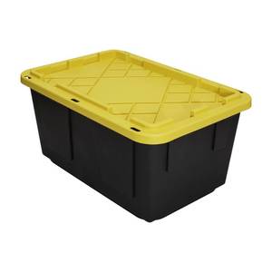 lot 1065 image: Greenmade Pro Plastic 27 Gal Storage Box  Black