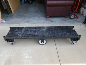 lot 2726 image: Heavy Duty Utility Cart Platform on Casters No Handles