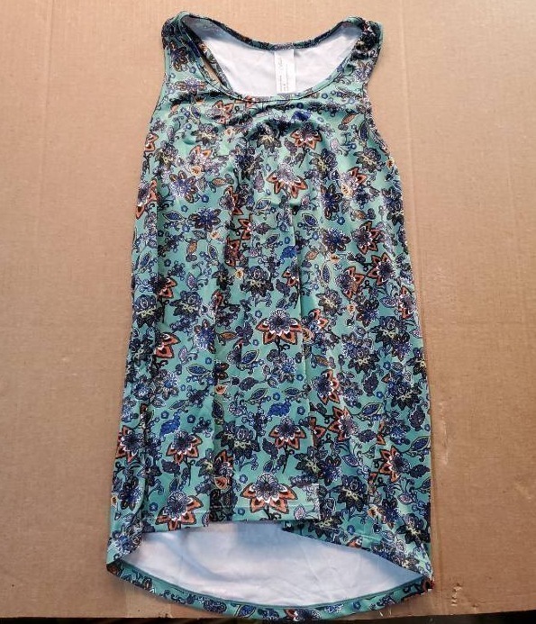 lot 38003 image: Womens Floral Print Sleeveless Tank Top, S - Retail $12