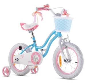 lot 29631 image: RoyalBaby Girls Bike Classic & EZ Kids Bike, Balance and Pedal Bicycle, 12 14 16 18 20 Inch Toddlers to Big Kids 3-10 Years - Retail $190