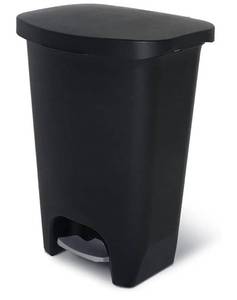 lot 29650 image: Glad Trash Can Plastic Bin, 13 Gal, FRONT TOP EDGE HAS A CRACK. - Retail $38