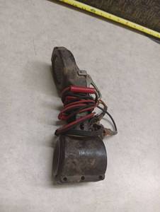 lot 3004 image: Military Field Telephone Handset with Dial and Wired Leads