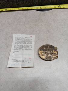 lot 3016 image: Pipe Creek Belt Buckles 1983 Kansas Wheat Harvest Limited Edition No. 380