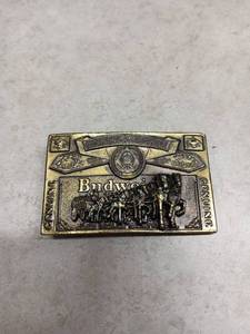 lot 3024 image: Budweiser Genuine Belt Buckle Serial Number 820