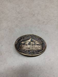 lot 3025 image: Advanced Casting 1994 Herschell-Spillman Steam Carousel Medal Serial 028 Limited Edition