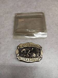 lot 3046 image: Colorado Silverton Belt Buckle Serial Number H1201