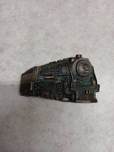 lot 3047 image: Indiana Metal Craft Steam Locomotive Belt Buckle 1979
