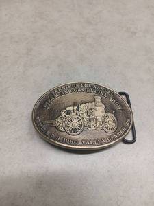 lot 3060 image: Ternings 13th Annual Steam and Gas Engine Show Belt Buckle 1990 Valley Center