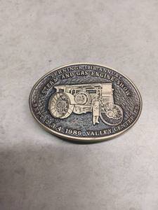 lot 3061 image: Steam and Gas Engine Show 12th Annual Belt Buckle Serial 028 1989 Valley Center