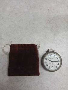 lot 3078 image: Westclox Scotty Shock Resistant Pocket Watch