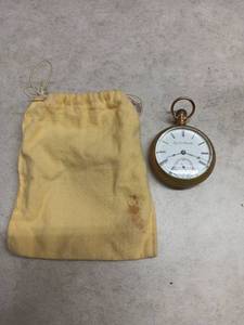 lot 3079 image: Pocket Watch with Subdial and Storage Pouch