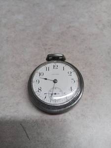 lot 3080 image: Waltham Pocket Watch Open Face Dial Subdial